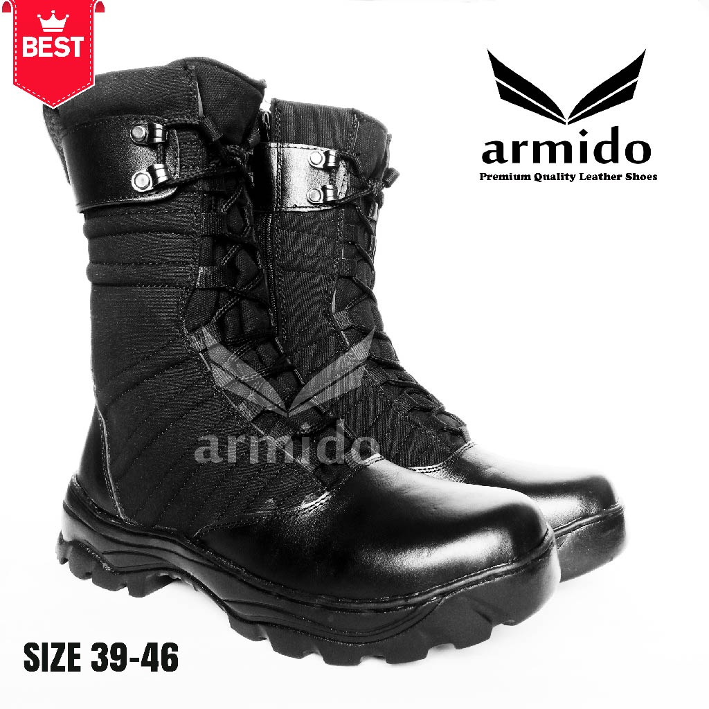 ARMIDO SEPATU PDL NINJA KULIT ASLI TNI POLRI SECURITY