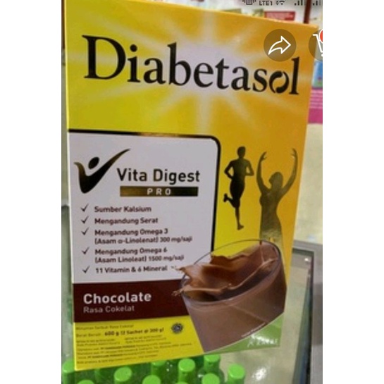 

susu diabetshol chocolate 180 gram