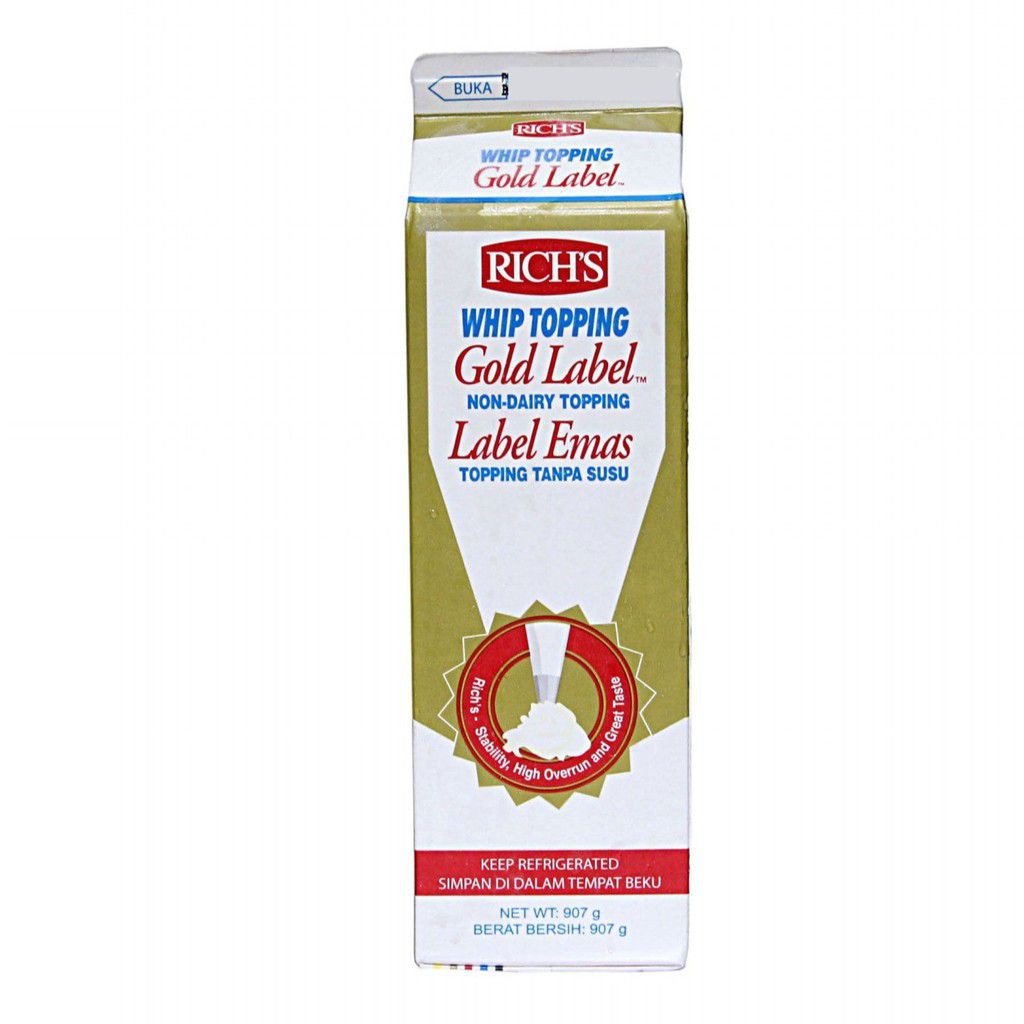 

907g Rich's gold label whipping cream / Rich topping / non-dairy whipping