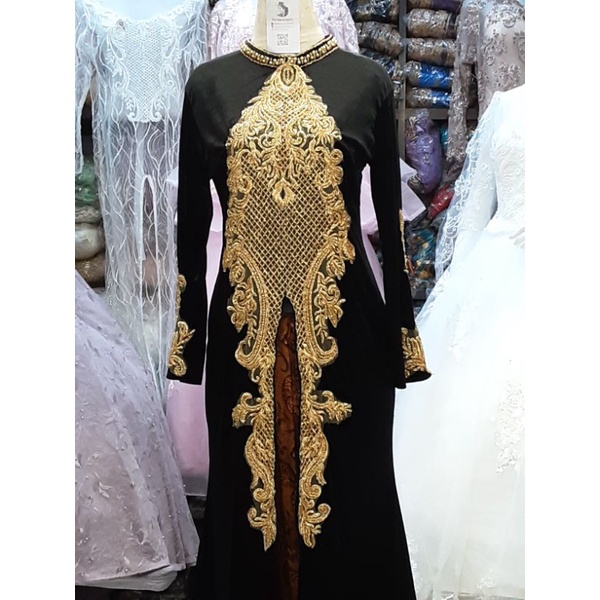 Kebaya Pengantin  Bludru Modern