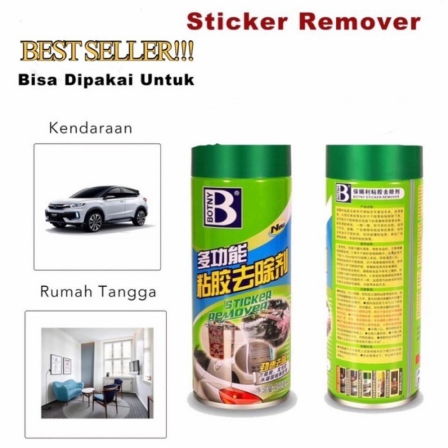 Sticker Remover Spray Pembersih Stiker Mobil/Kaca/Logam 450ml