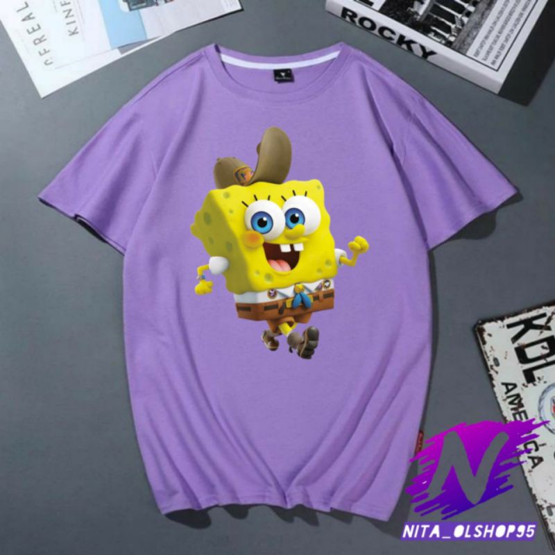 baju Spongebob kaos anak kartun Spongebob kecil