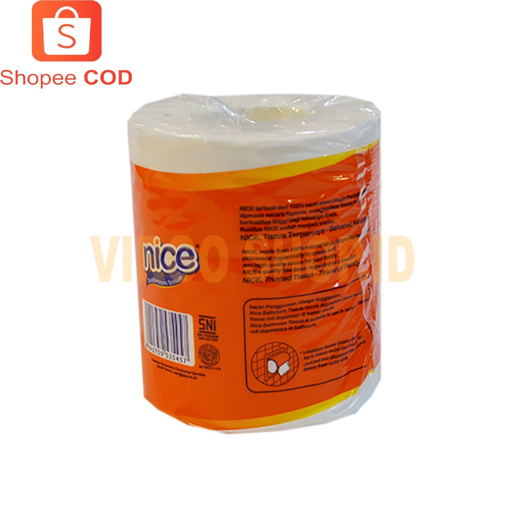 Tissue Nice Bathroom / Tisu Toilet 2ply 238sheets / Tisu Nice / Tisu Toilet / Tisu / Tissue Toilet / Toilet / Tissu Nice