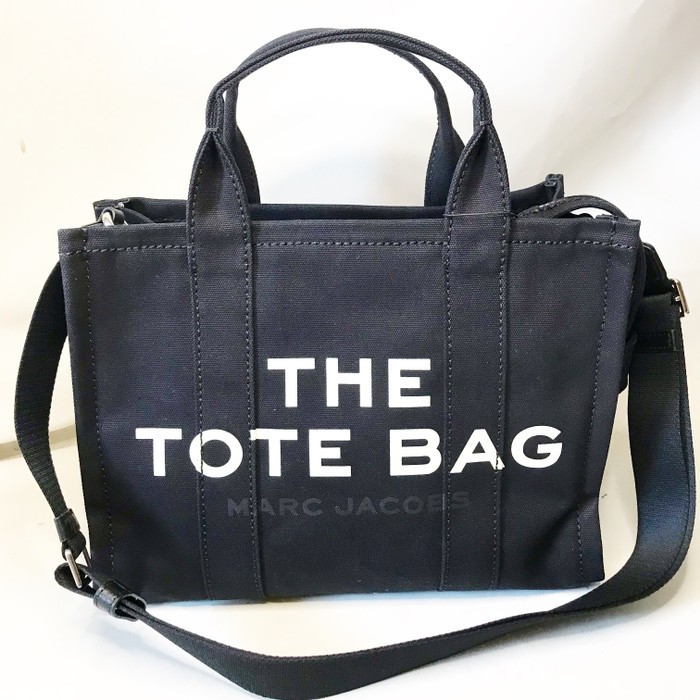 TAS BRANDED / MJ SMALL TRAVELER CANVAS TOTE BAG