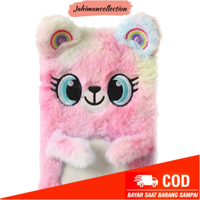 

✨ BISA COD ✨ Notebook Buku Tulis Bulu Karakter Kitty Anak Perempuan Kado Anak Cewe - Kitty Rainbow