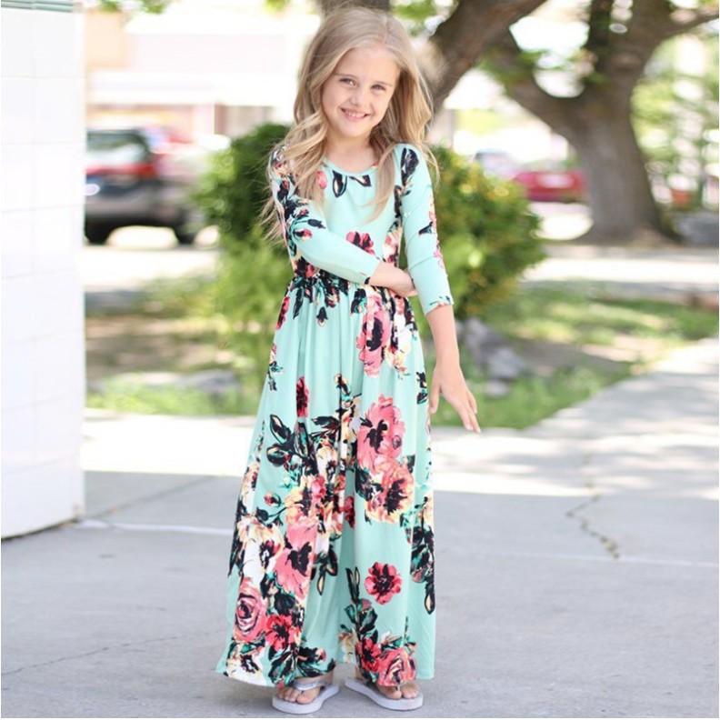 babyfit SUMMER LONG DRESS baju  terusan model gamis  anak  