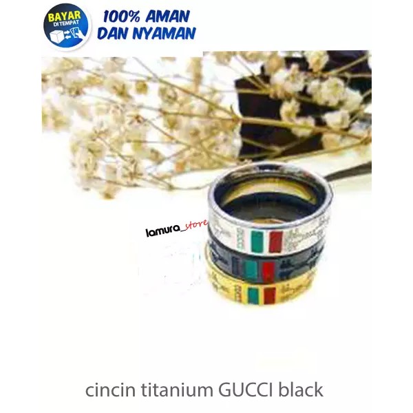 PROMO Cincin Gucci Titanium Terbaruat