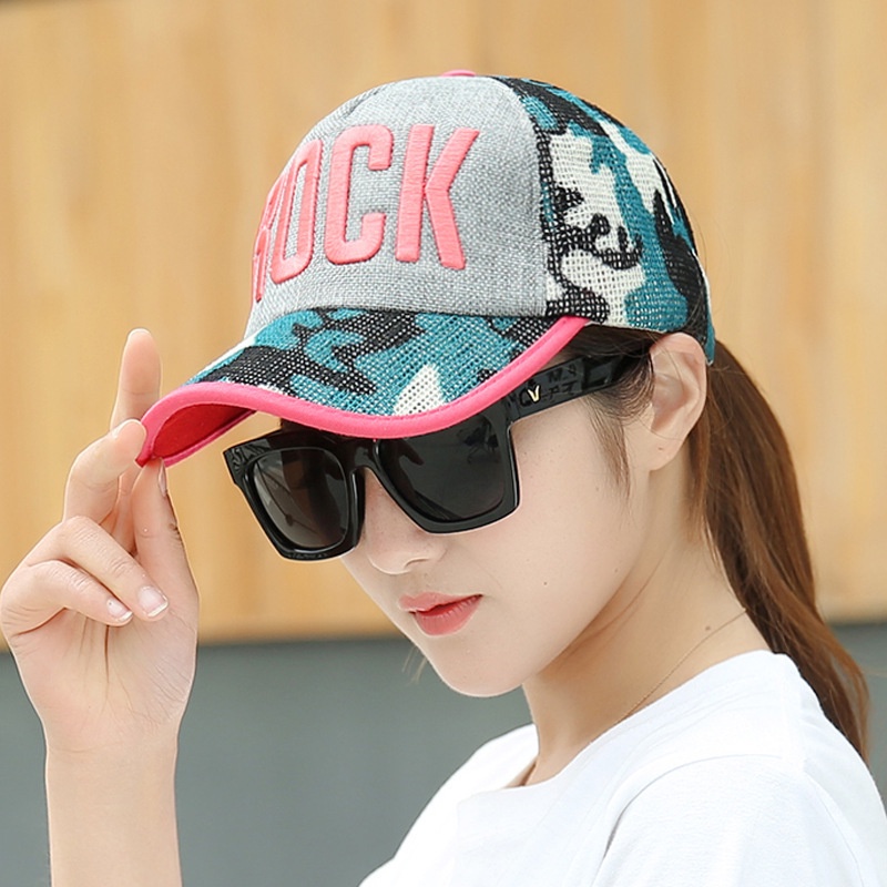 Topi Baseball Motif Bordir Camo Untuk Pria Dan Wanita