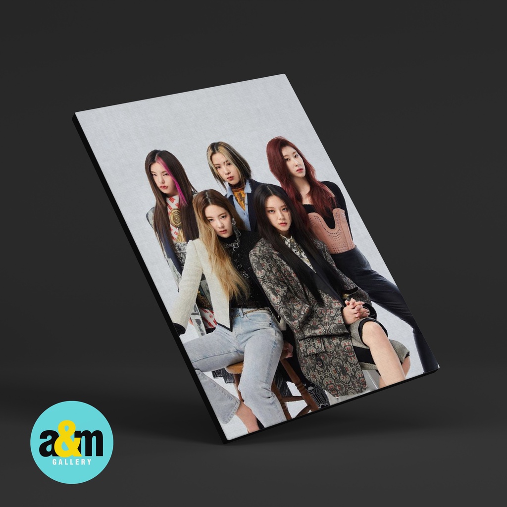 Poster Kayu ITZY Hiasan Dinding Dekorasi Kamar Girl Group Korea I Poster Kayu K-POP Dekorasi Kamar - A&amp;M