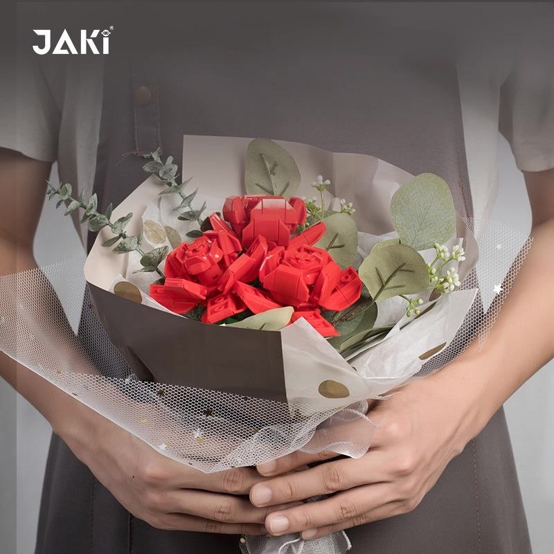 Sembo Bunga Bouquet Palsu Abadi Eternal Flower Block Palsu Dekorasi Hiasan Mawar Koleksi Jaki Loz Hadiah Ibu Pacar Valentine Spesial Gift LADALA