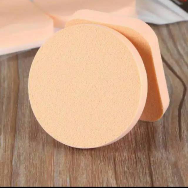 SPONS BEDAK / MAKE UP SPONGE BULAT DAN KOTAK PERSEGI UNIVERSAL