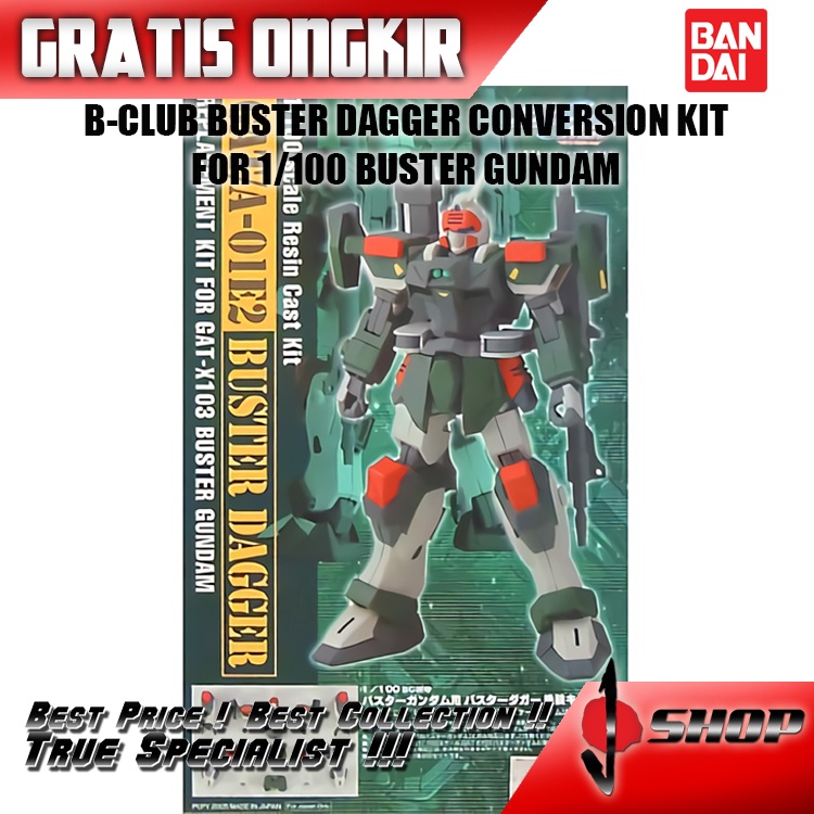B-CLUB BUSTER DAGGER CONVERSION KIT FOR 1/100 BUSTER GUNDAM