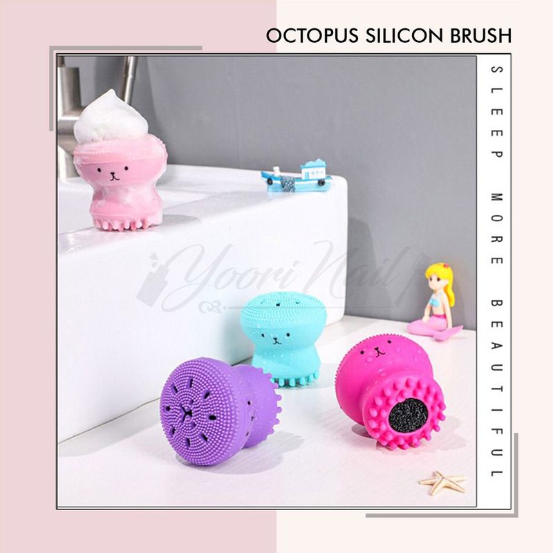 Octopus Brush make up silicon brush jellyfish soft silicon makeup