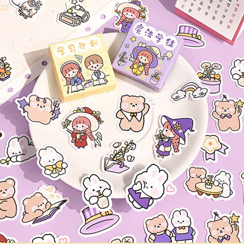 Lanfy Kartun Stiker Set 300 Pcs Perekat Diri Stiker Hias Hadiah Siswa Foto Jurnal Stiker Scrapbooking Deacls