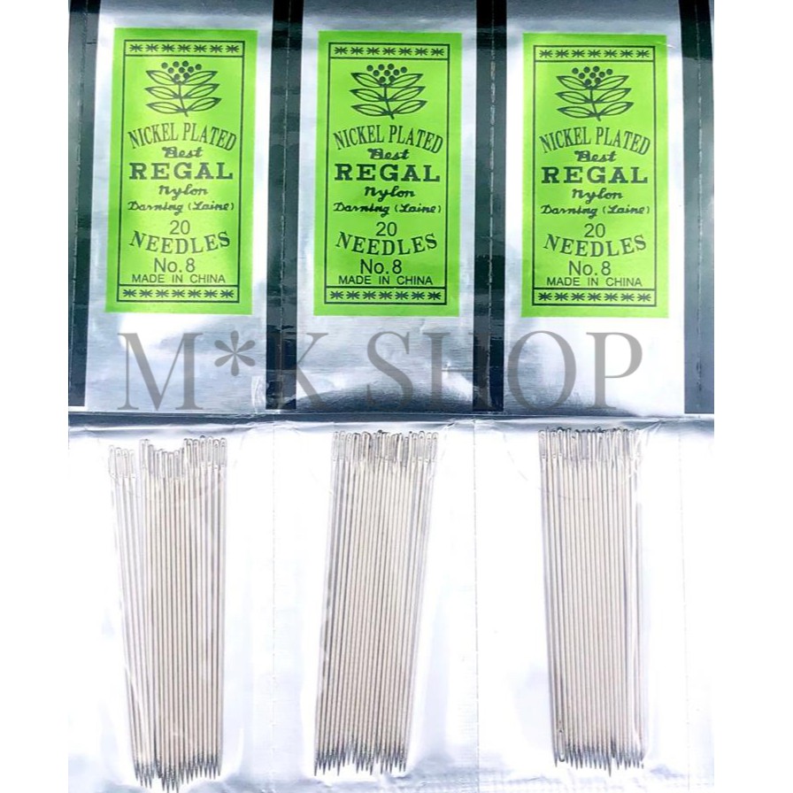 Jarum Regal/Jarum Payet/Jarum Pasang Manik. No: 08