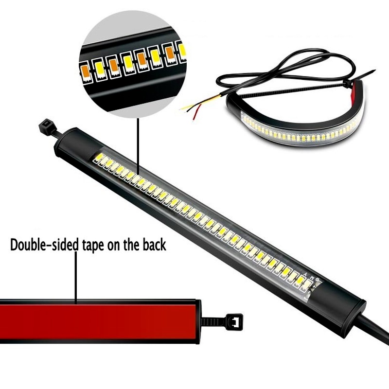 Lampu Strip LED Universal Untuk Stop Lamp / Sein / Plat Nomor Mobil / Motor