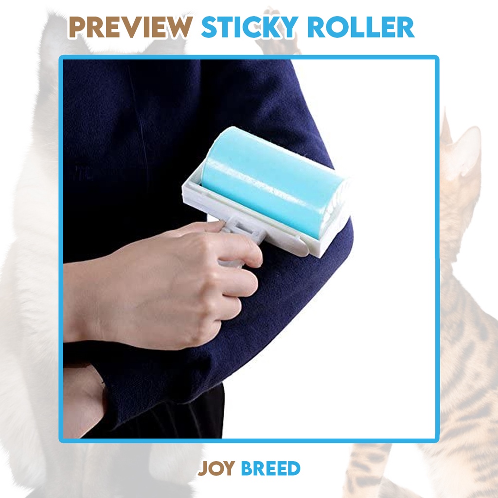 PEMBERSIH BULU RONTOK HEWAN STICKY ROLLER PEMBERSIH BULU HEWAN MURAH | JOY BREED