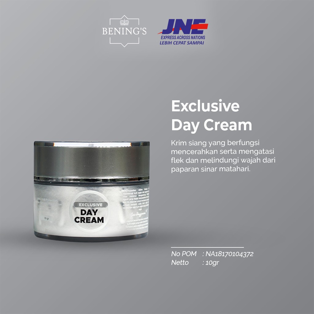Exclusive Day Cream Benings Skincare by Dr Oky (Benings Clinic) Sodium Lactate, Soluble Collagen