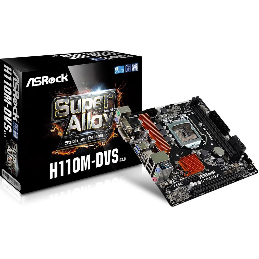 LARIS Motherboard ASROCK H110M DVS