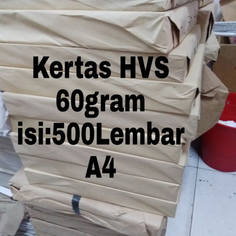 

1rim Kertas HVS 60gram A4 (500Lembar)
