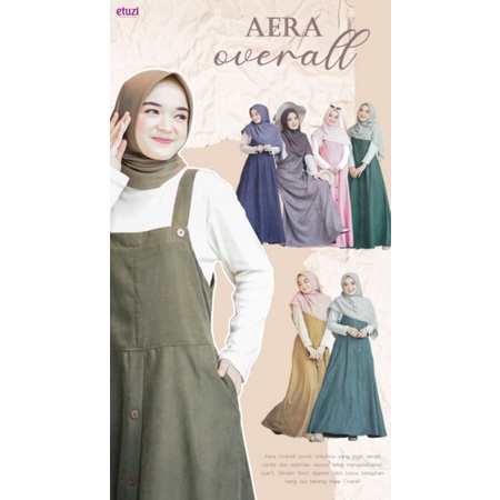 Aera Overall by Etuzi/gamis/etuzi/gamis cantik/gamis bahan baby corduroy /bukittinggi