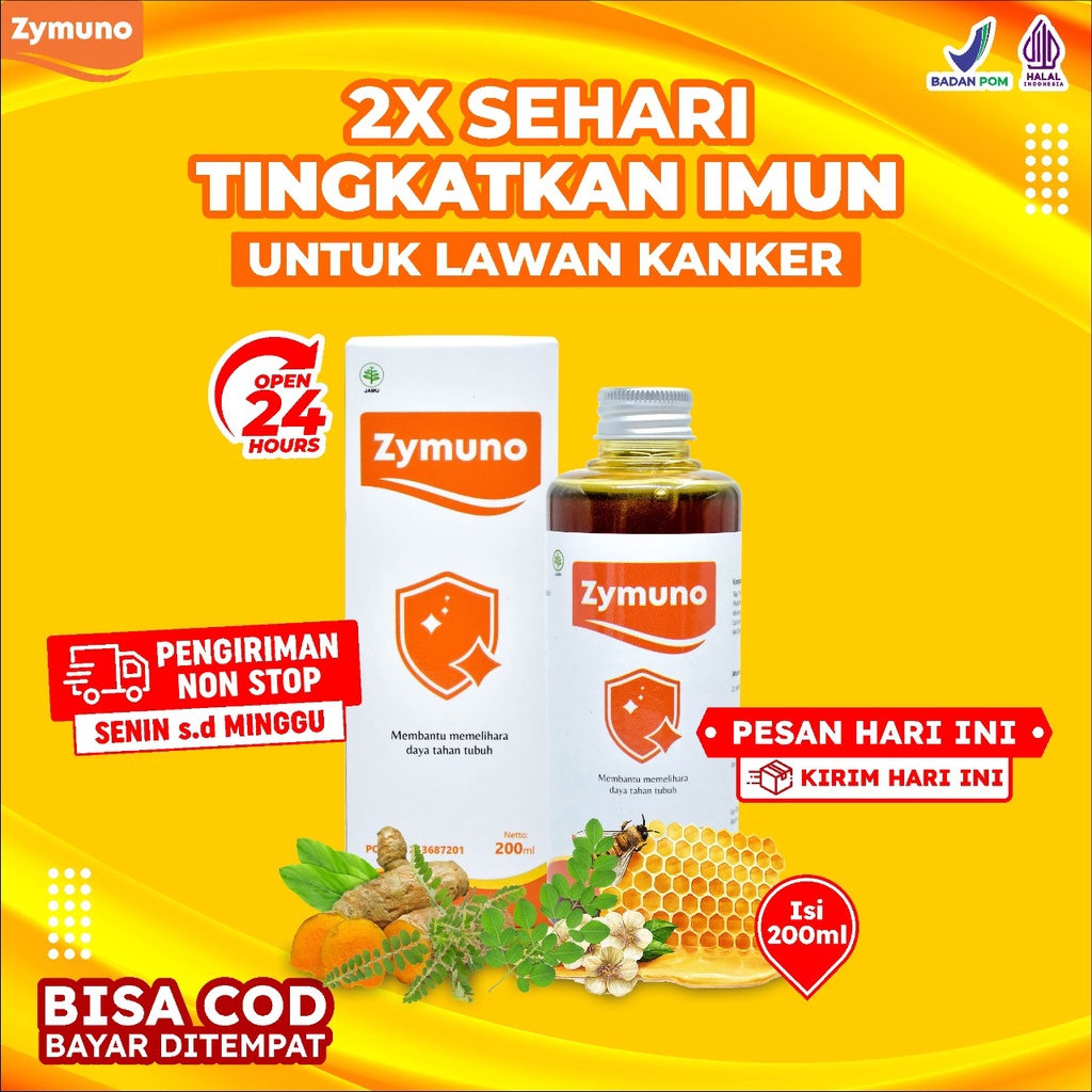 Zymuno – Vitamin Herbal Tingkatkan Daya Tahan Tubuh Imun Cegah Flu Demam Batuk Masalah Pencernaan Jaga Kesehatan Tubuh Bantu Percepat Penyembuhan Penyakit