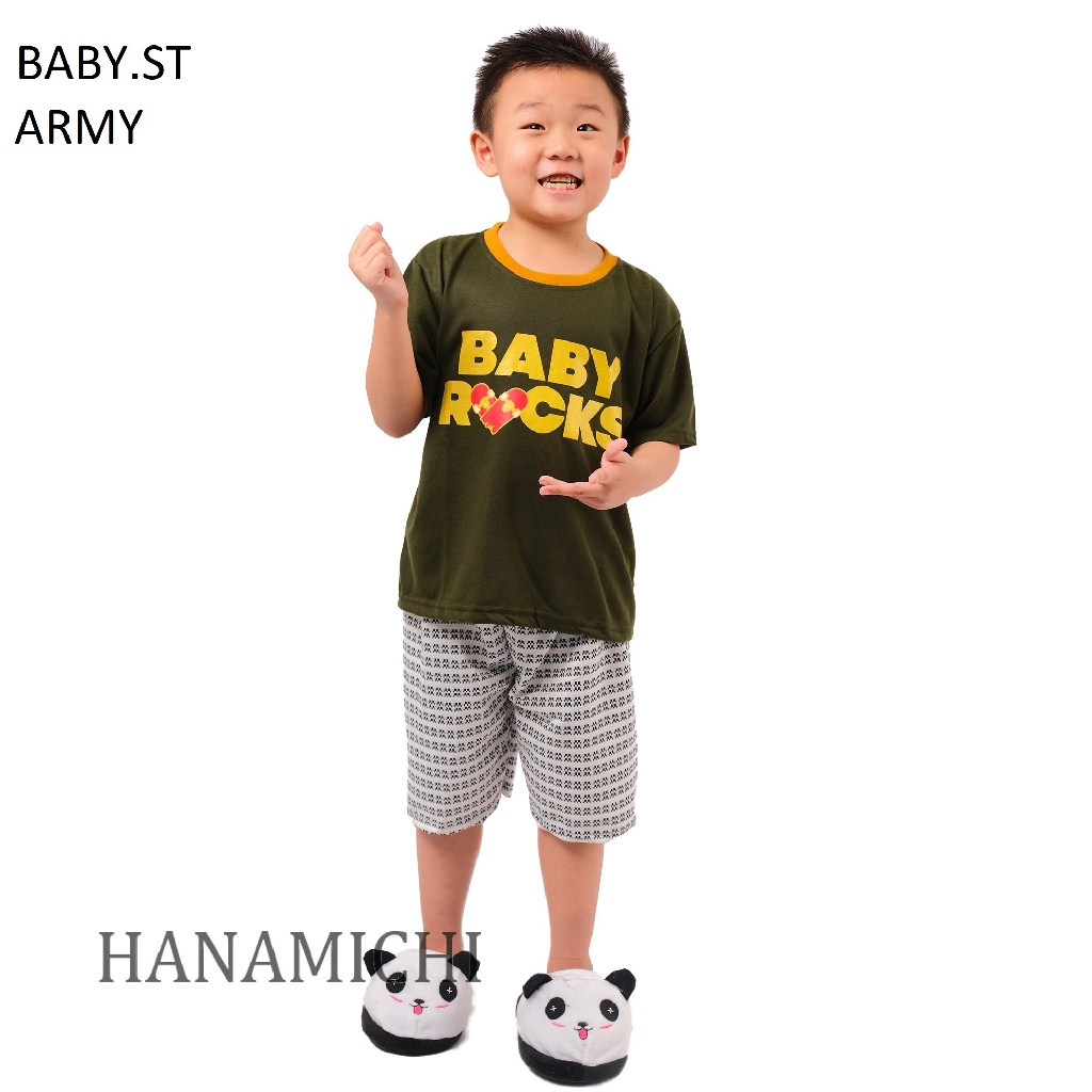 Hanamichi BABY.ST Setelan Anak Lengan Pendek