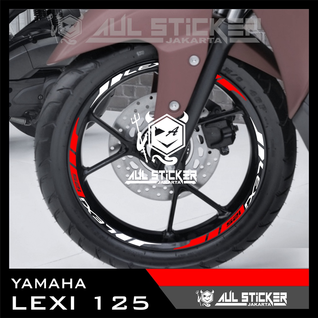 Sticker velg ( 044 ) Yamaha LEXI 125 / LEXI LX 155 DEPAN BELAKANG