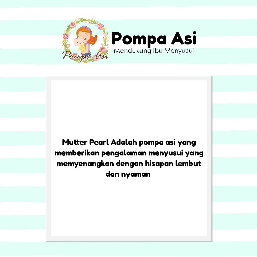 Pompa Asi - Breastpump Electric Mutter Pearl / Pompa Asi Electric Murah Rechargable Garansi 1 Tahun