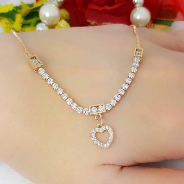 KALUNG WANITA PERHIASAN XUPING SERUT