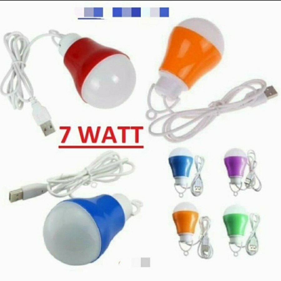 LAMPU BOHLAM USB LED 7WATT / LAMPU 7W LAMPU USB 7 WATT AJAIB TERANG BOLA