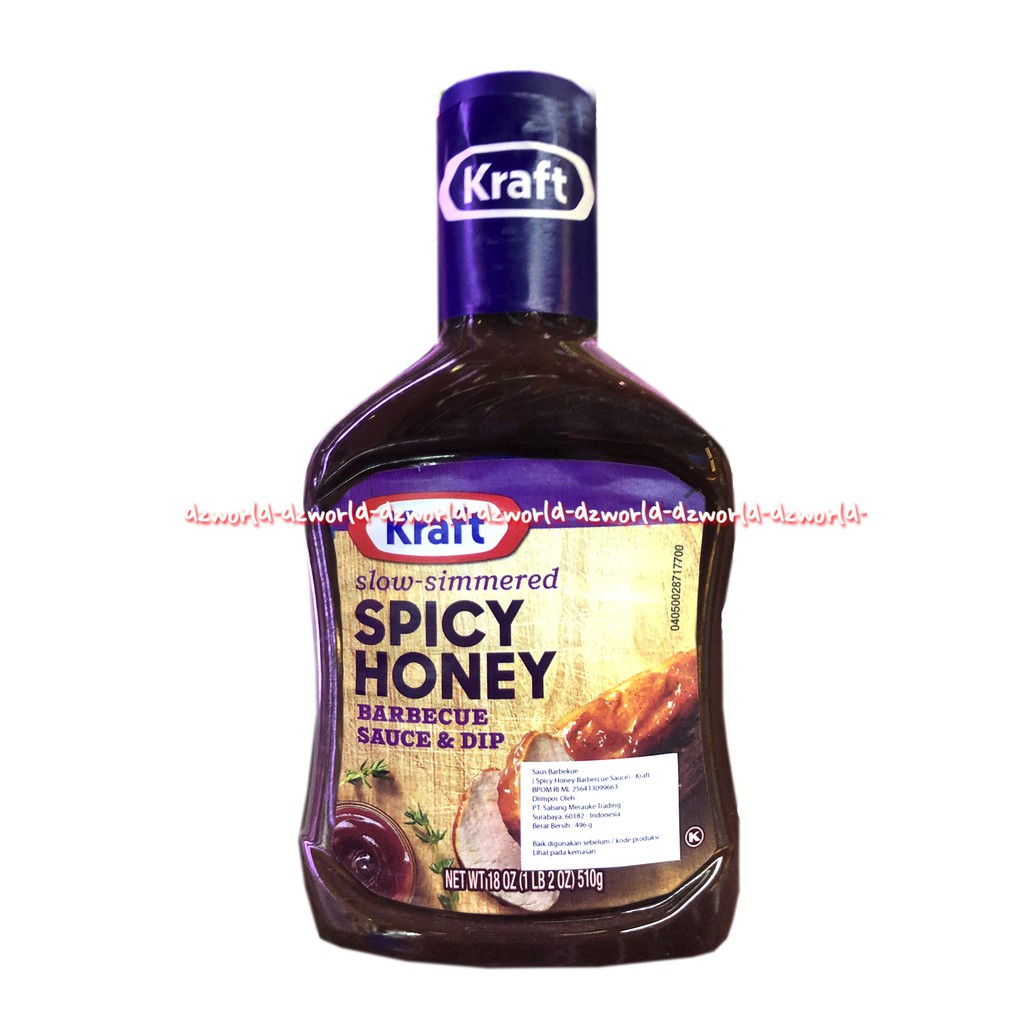 Kraft Slow Simmered Hicory Smoke Barbecue Sauce Dip Saus BBQ Barbeque 510gr