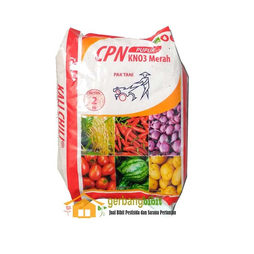 CPN KNO3 Merah 2 KG Pupuk Prill Pak Tani