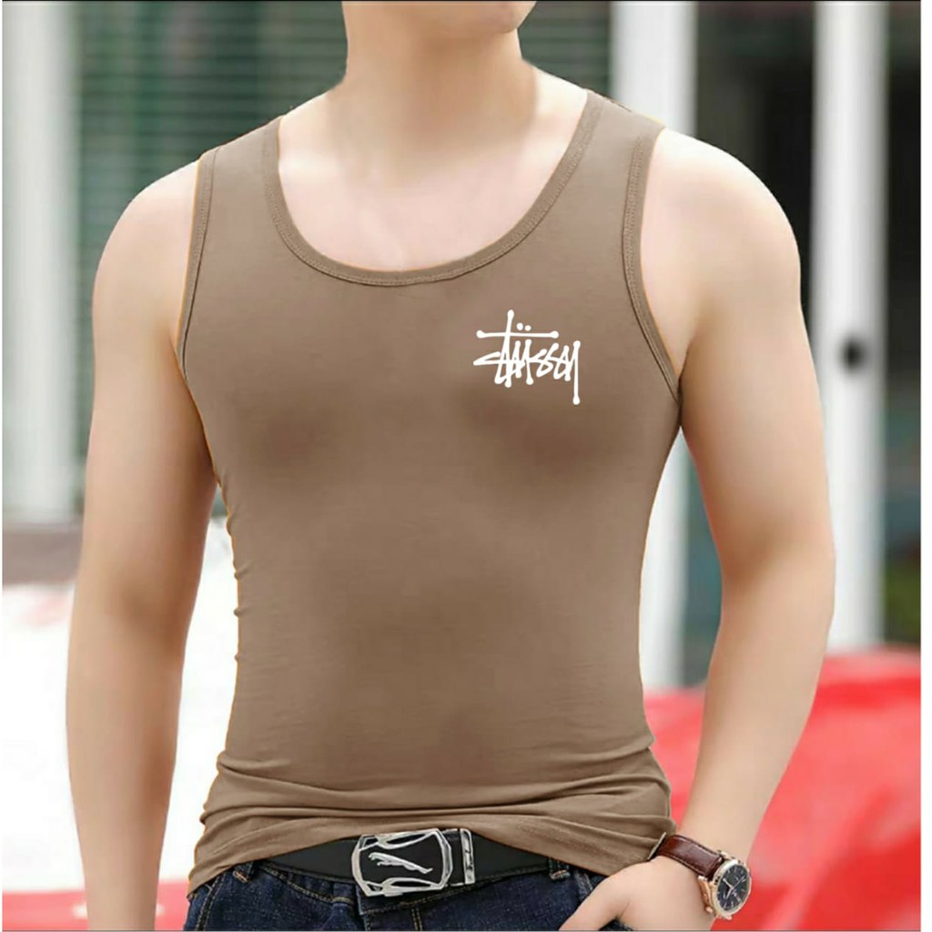 Singlet tUSSY - DS / singlet pria / kaos oblong / kaos dalam pria