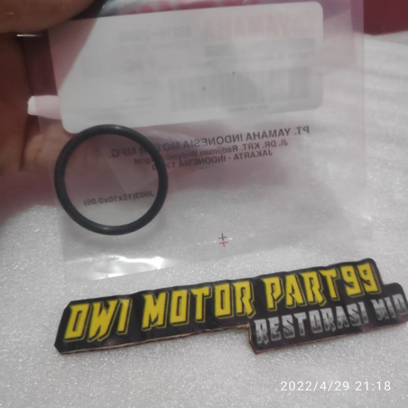 SEAL ORING TUTUP PEMBUANGAN OLI MESIN BAWAH MIO SPORTY SMILE NOUVO ORIGINAL ORI YAMAHA