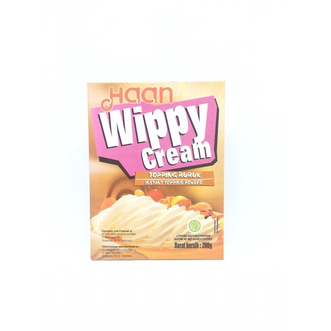 

Spesial Promo Haan Wippy Cream 200gr