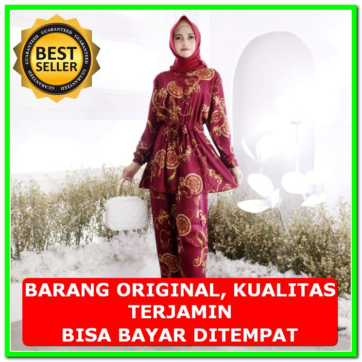 Setelan Style Korea Import Bangkok Premium 1 Set Set Wanita Terla ZS956 [Shanum Set Ni] Rayon Busui