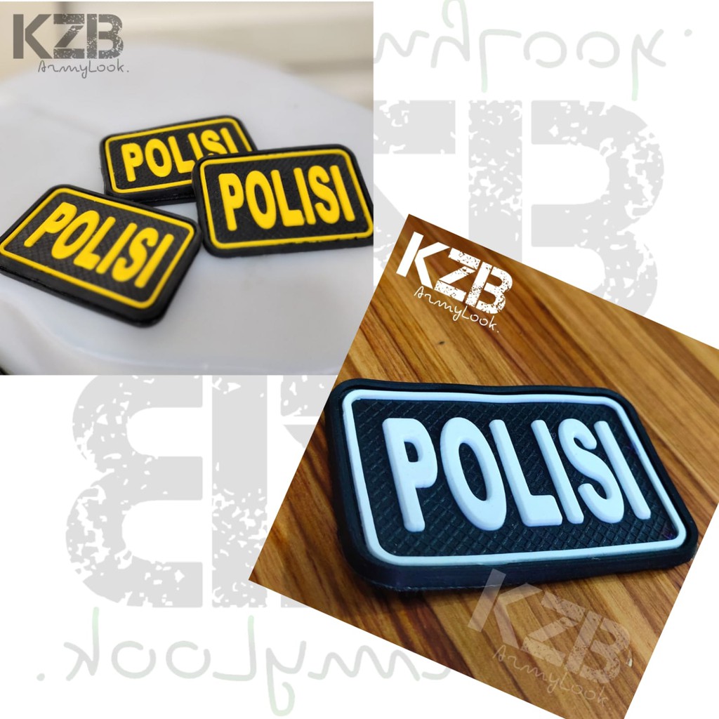 Patch Rubber Velcro POLISI