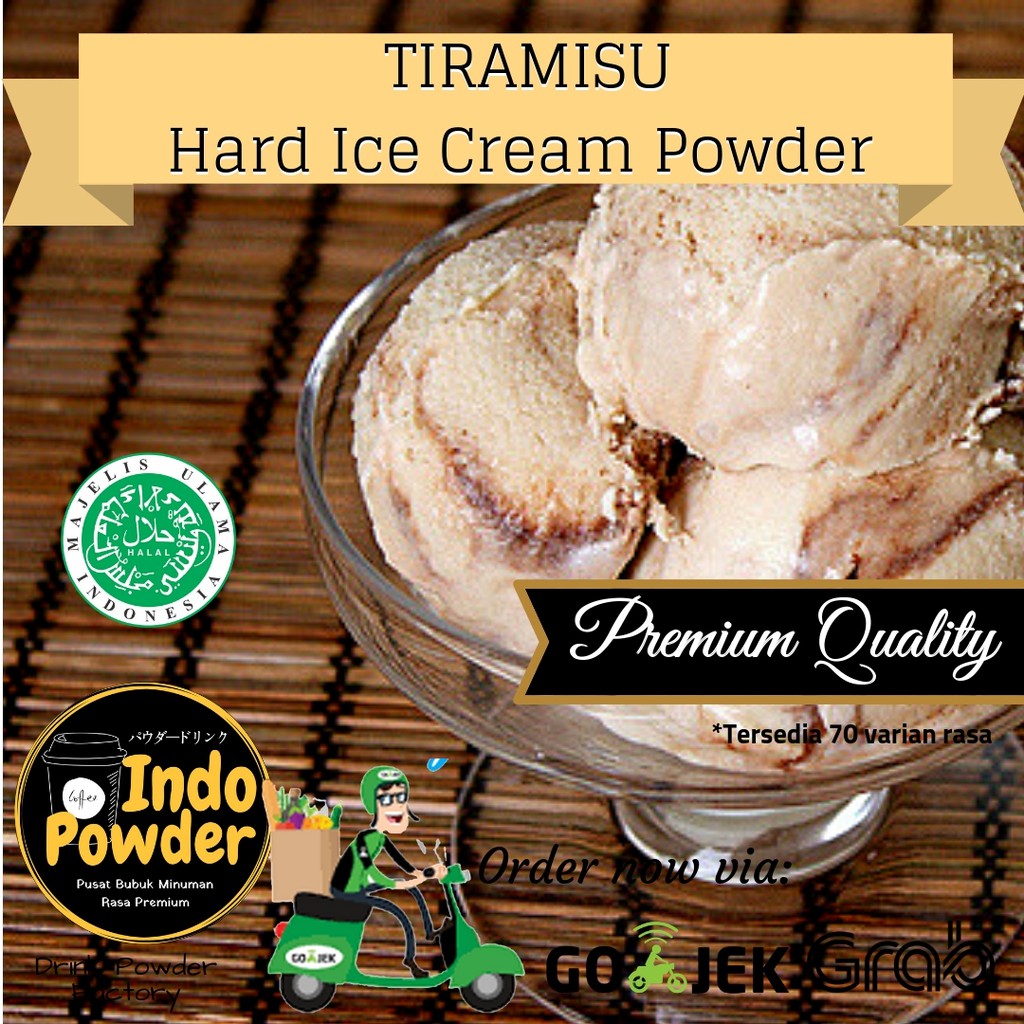 Bubuk ICE CREAM rasa TIRAMISU 1Kg - Bubuk es Krim rasa Tiramisu 1Kg