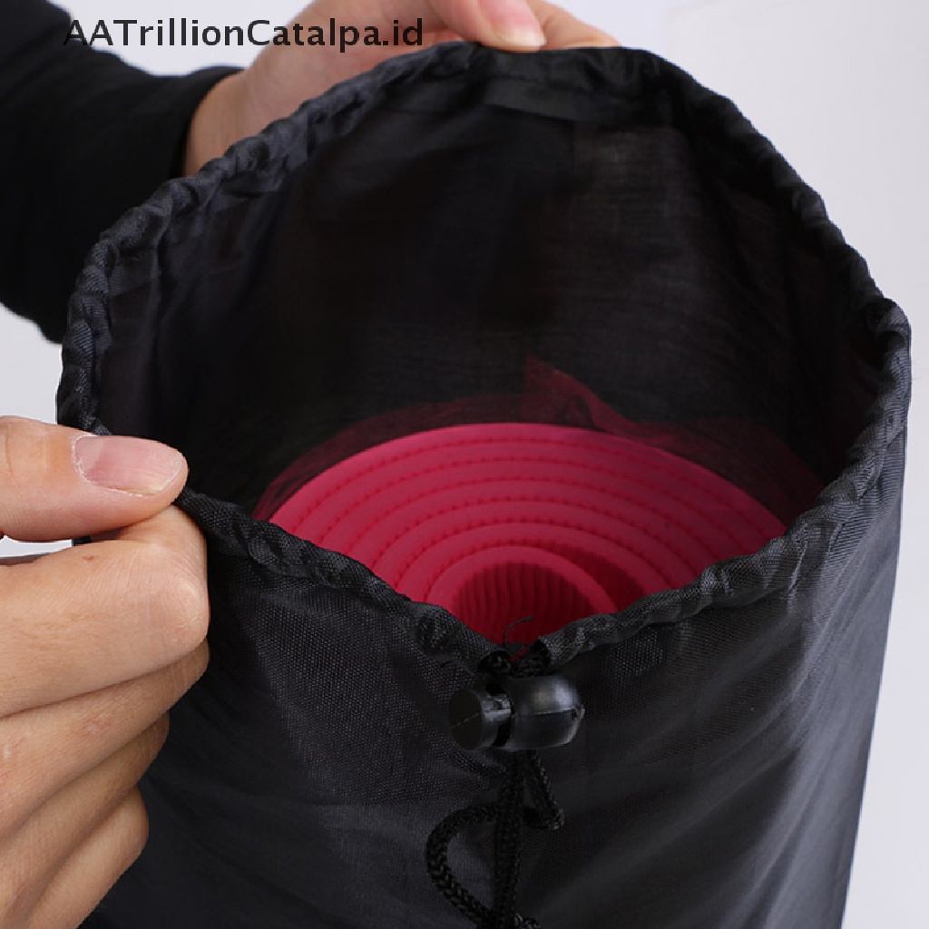 Aatrillioncatalpa Tas Mesh Nilon Portable Holder Matras Yogapilates Dengan Strap Adjustable