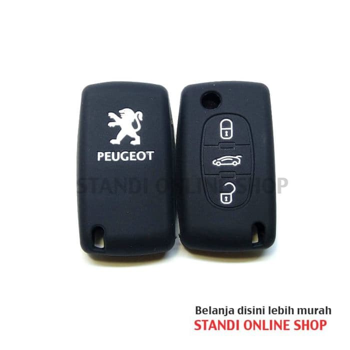 Kondom Flipkey Silikon Sarung Kunci Peugeot 307 308 407 807 3 Tombol