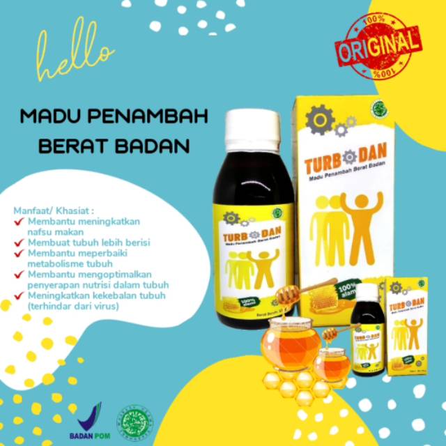 Madu Turbodan Penambah Berat Badan 100% Asli - Madu Gemuk