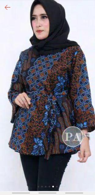 Couple Asmirandah - Batik Feby Putra Pekalongan - Seno Biru Ori Mawar Dnt Ndorojowi