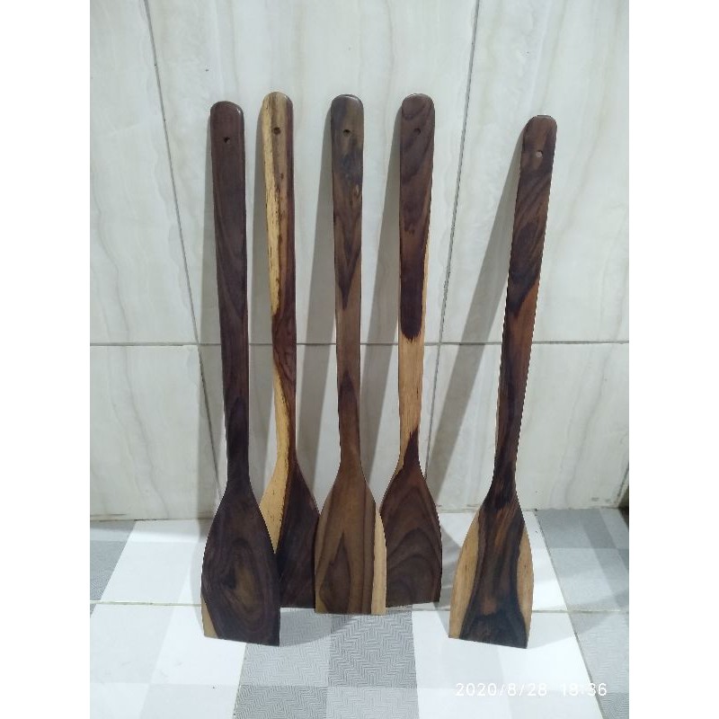 SUTIL / SENDOK / SODET / SPATULA KAYU SONOKELING P60 JUMBO