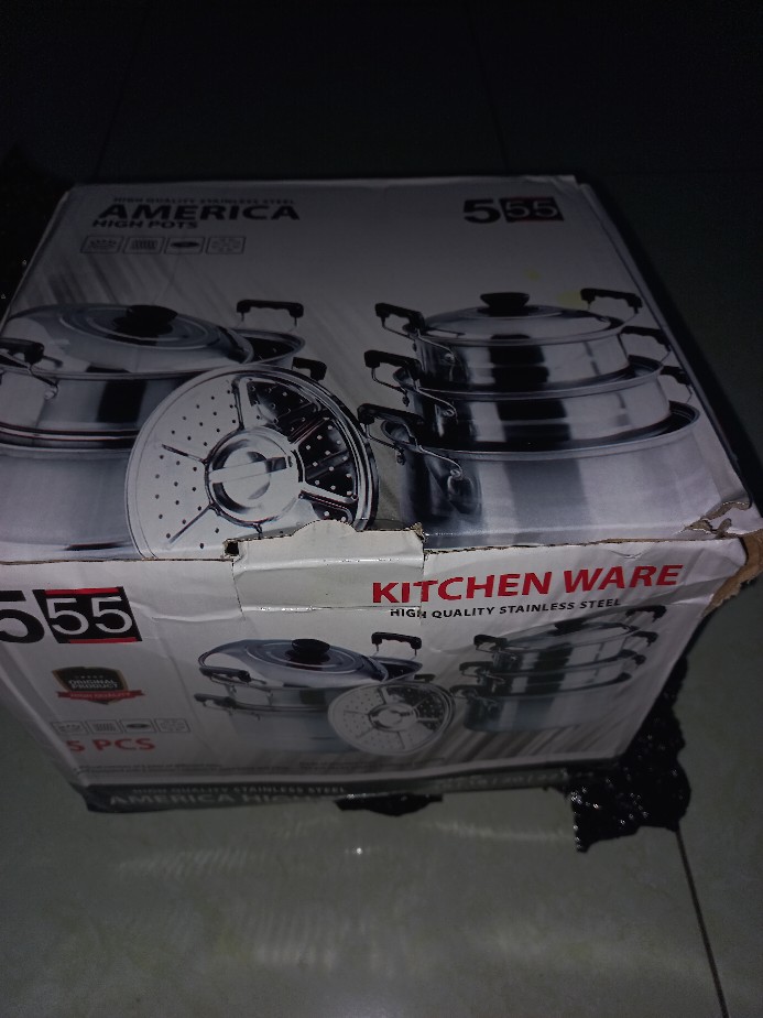 Panci America 555 Steamer - Panci Set Stainless 555