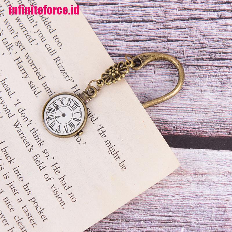 retro vintage metal alloy bronze bookmark document book mark label diy for