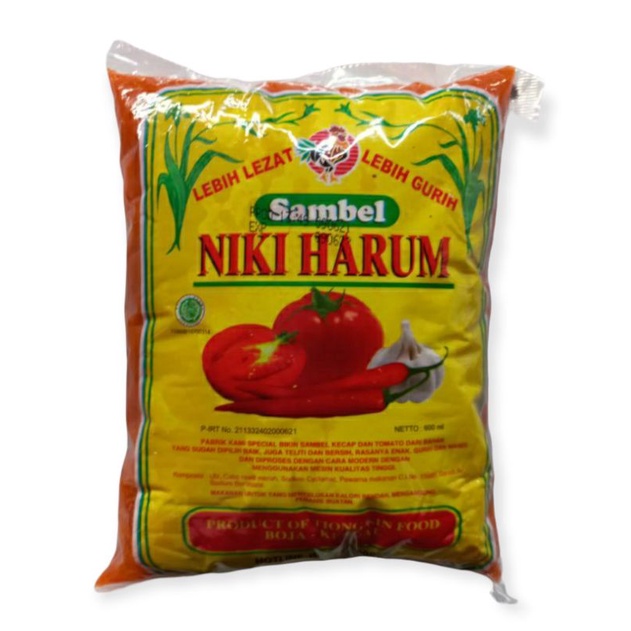

saos sambal niki harum 600 ml