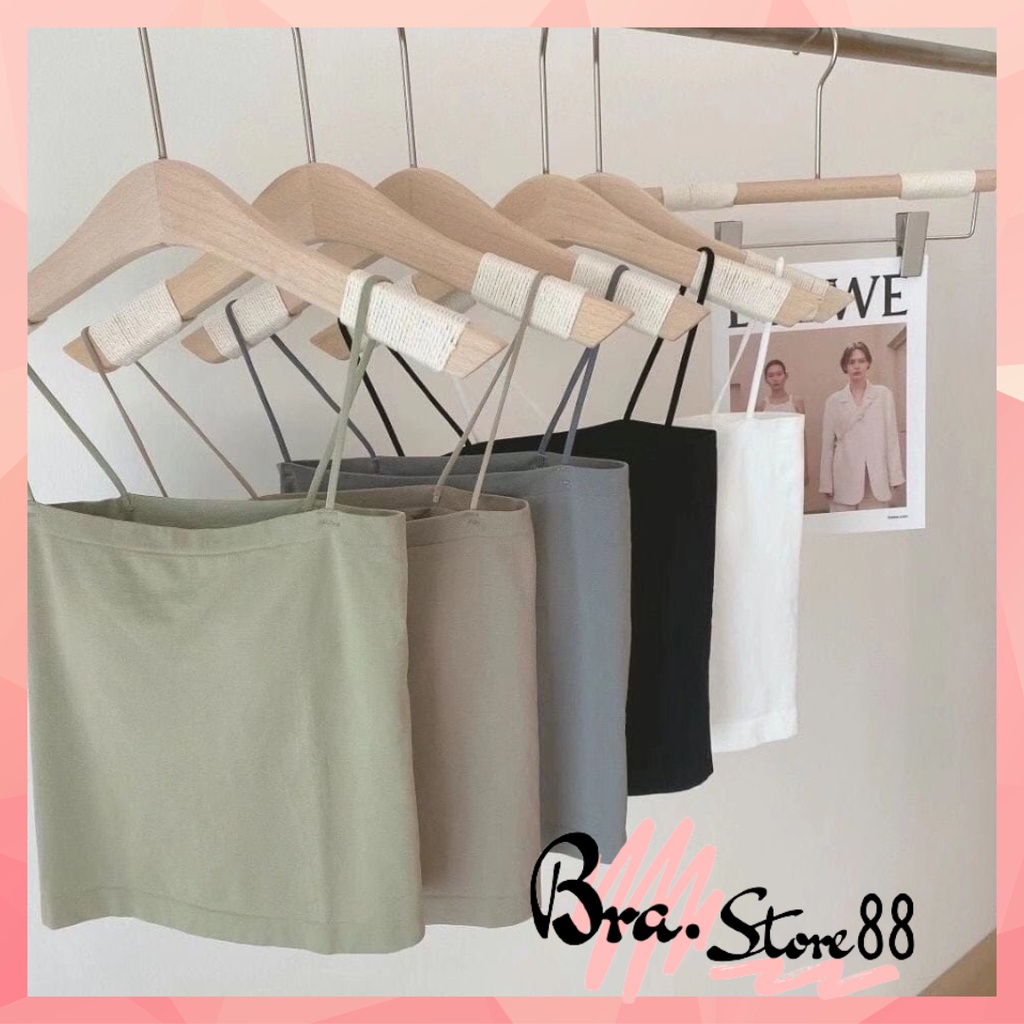 Tank Top Bra Wanita Panjang Square dengan Cup elastis BR-048 Brastore