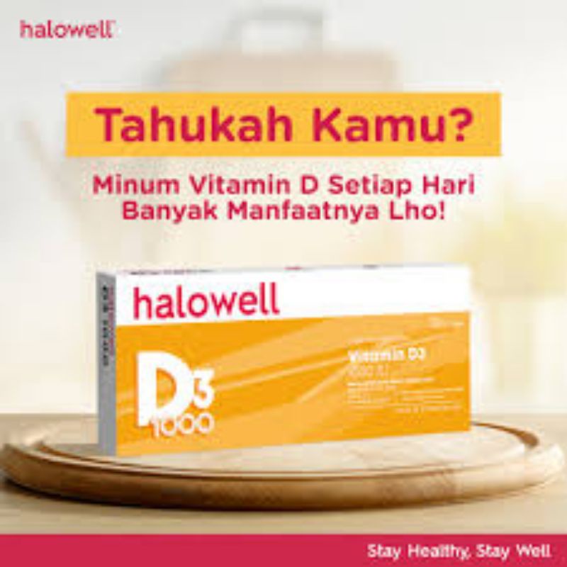 HALOWELL D3 ISI 20 TABLET KUNYAH || VITAMIN D3 || MULTIVITAMIN