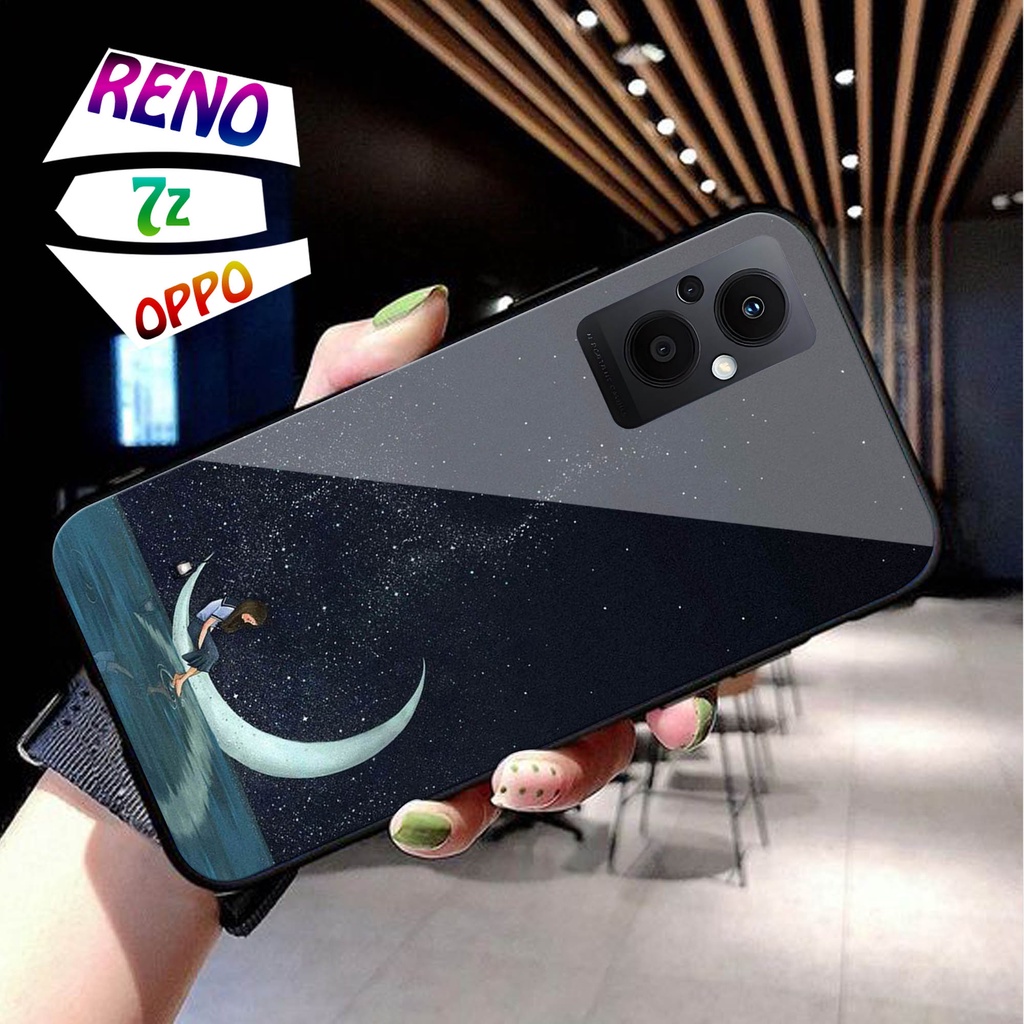 Softcase Kaca Oppo Reno 7 Reno 7Z  - Casing Hp  Oppo Reno 7 Reno 7Z  - Case Hp Oppo Reno 7 Reno 7Z [